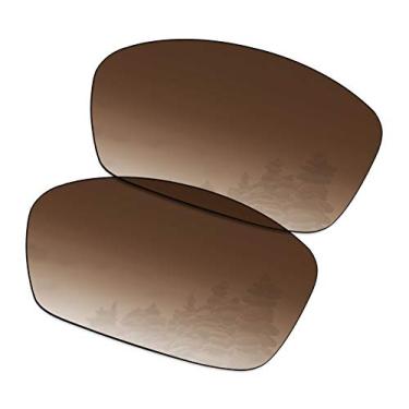 Imagem de SmartVLT Lentes de reposição masculinas degradê marrom para óculos de sol Oakley Plaintiff Squared OO4063