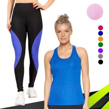 Imagem de Camiseta REGATA DRY FIT Tecido furadinho + CALÇA leg LEGGING REDINHA C