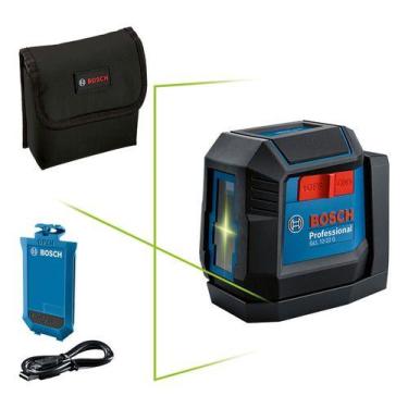 Imagem de Kit Nível Laser Verde Bosch Gll 1222 G Li 12m Com Bateria