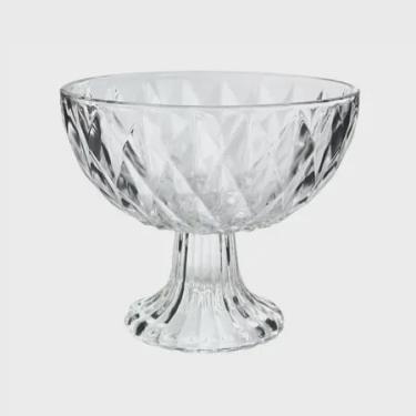 Imagem de Bomboniere/Fruteira de Vidro Trabalhado 15x12,5cm sem Tampa 500ml