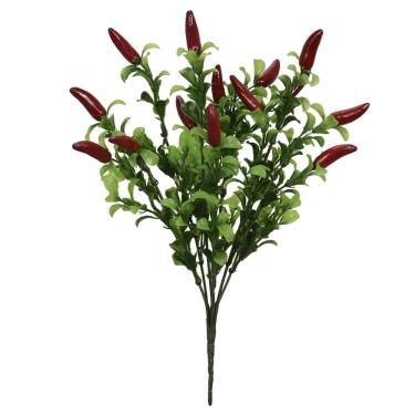 Imagem de Folhagem pimenta plastico X14 vermelho 30cm