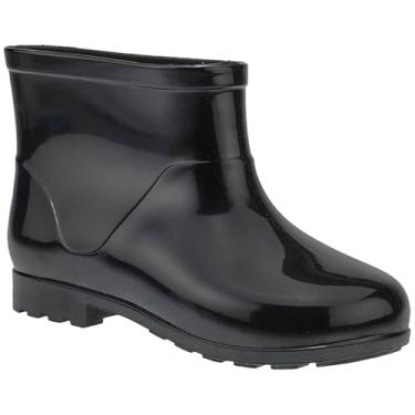 Imagem de Galocha Infantil Menino Bota Borracha Infantil Galocha Chuva Preto e Marinho (Preto, BR, Criança de 4 a 8 anos, Numérico, 21)