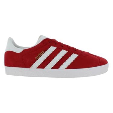 Imagem de adidas Tênis unissex infantil Gazelle, escarlate/branco-vermelho, 20