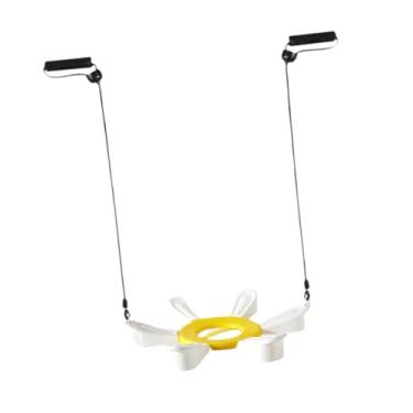 Imagem de oshhni Base de bola de ioga, suporte de suporte de bola de ioga, cadeira anti -, suporte de bala, base de cadeira de bola de ioga para Pilates, Amarelo com Alça