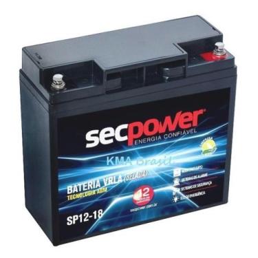 Imagem de Bateria Selada VRLA 12v 18ah para NO BREAK, Automação. - SecPower