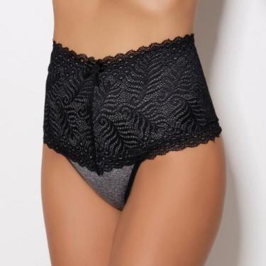 Imagem de Cinta Cintura Alta Reforçada Calcinha Com Renda - Inspiração Lingerie,