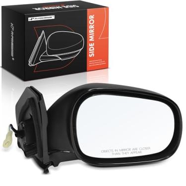 Imagem de A-Premium Espelho retrovisor elétrico do lado do passageiro - compatível com Suzuki Grand Vitara 2001 2002 2003 2004 2005 - Espelho retrovisor externo externo não aquecido dobrável preto