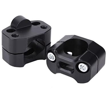 Imagem de Liga de Alumínio 28mm 1 1/8 Motocicleta Grampos de do Guidão - Montagens CNC D para Bicicletas e ATVs Terra - Design Elegante Em (Dimensionamento do guidão/preto)