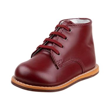 Imagem de Tênis de caminhada unissex Josmo Baby First Walker, Baby First Walker, Burgundy, 4.5 Toddler