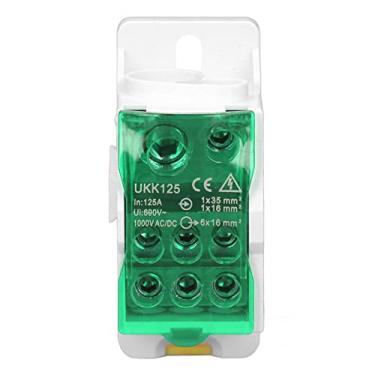 Imagem de Caixa de Distribuição do Trilho DIN Caixa de Junção de Energia do Terminal Elétrico InerSal Com Alta 690V 25A E (Verde)