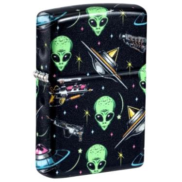 Imagem de Zippo Isqueiro de bolso fosco Alien Pattern Design 540