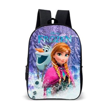 Imagem de Kit Mochila Com Estojo Ou Avulso Escolar Infantil Princesas Do Gelo Av