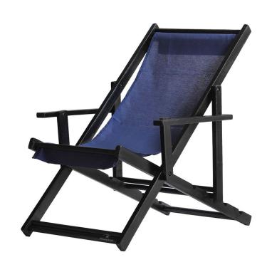 Imagem de Espreguiçadeira Preguiçosa Dobrável Black Cb-azul Marinho