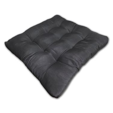 Imagem de Almofada Futon Assento Decoração 60x60cm Flat Cinza Escuro