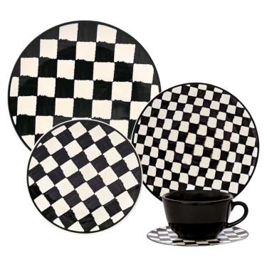 Imagem de Jogo De Jantar Em Cerâmica Unni Com 20 Peças Oxford Damas