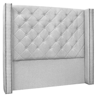 Imagem de Cabeceira Casal Queen Cama Box 160cm Louise S06 Linho Grigio - Mpozenato