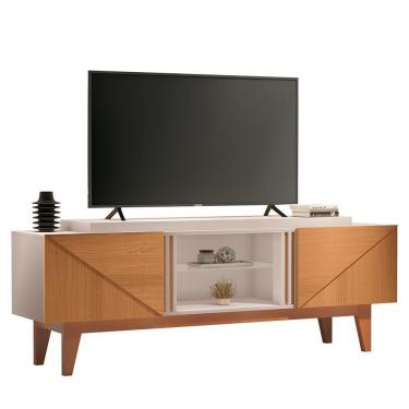 Imagem de Rack Bancada Lift 1.6 Off White-cinamomo Para Tv Até 60 - Hb Móveis Off White-cinamomo