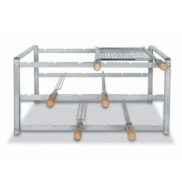 Imagem de Kit Suporte Giragrill 1006 Inox