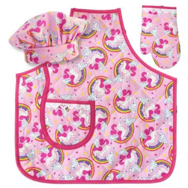 Imagem de Avental Juvenil Cozinheiro Estampas Divertidas Para Escola e Recreação