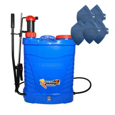 Imagem de 01 Pulverizador Costal 2 Em 1 Elétrico E Manual 20 L Kawashima + 05 Ma