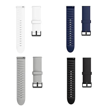 Imagem de Lamshaw Compatível com pulseira de relógio inteligente LIGE, pulseiras macias de substituição de silicone compatíveis com smartwatch LIGE I9M 1.3/LIGE NK091.32 polegadas/smartwatch MorePro H56 (pacote