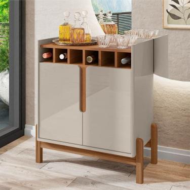 Imagem de Bar Com Adega Madrid Off White Cedro