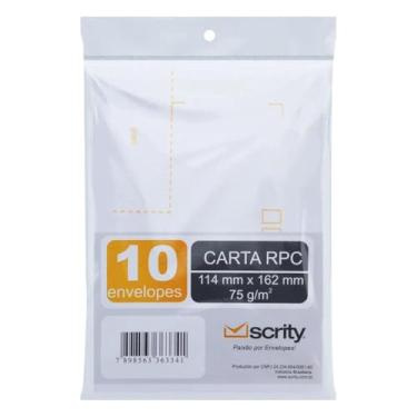Imagem de Envelope 114X162 Branco Scrity Branco