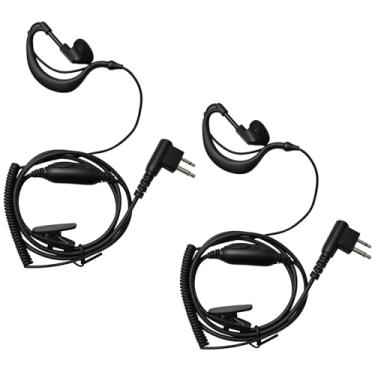 Imagem de Pacote com 2 fones de ouvido cls1410 cls1110 2 pinos em forma de G com microfone PTT para Motorola Cp200 Rdm2070d Cp185 RDU4160D RMU2040 Walkie Talkies