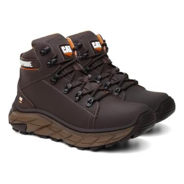 Imagem de Coturno Catpriime Air Soft Camuflado Impermeável Resistente Biqueira Café com Laranja