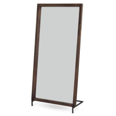 Imagem de Espelho Dunas Rustic Brown Base Aco Grafite 156cm - 66198 - Sun House
