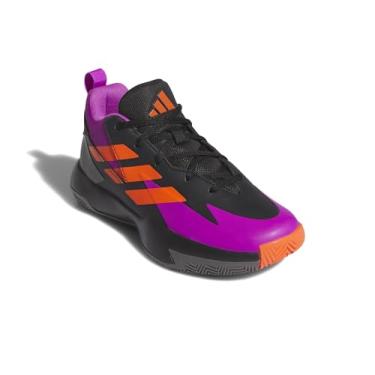 Imagem de adidas Tênis infantil unissex Cross Em Up Select, Preto/Roxo Explosão/Laranja Impacto, 4 Big Kid