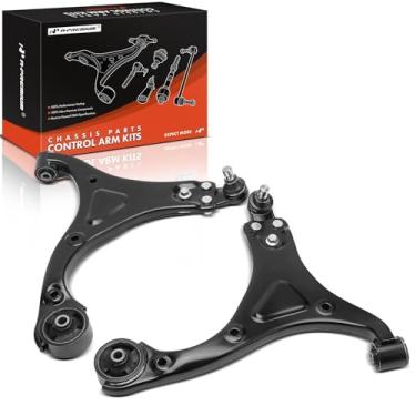 Imagem de A-Premium Braço De Controle Inferior Dianteiro 2 X, Com Junta Esférica E Bucha, Compatível Hyundai Sonata 2011, 2012, 2013 2014, Sem Suspensão Esportiva