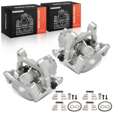 Imagem de A-Premium Conjunto de pinça de freio a disco com suporte compatível com veículos Volkswagen - Passat 2008-2009, CC 2009/2012, Passat CC 2009 - traseira esquerda e direita