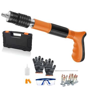 Imagem de Pistola de Fixaçao Finca Pino Rebitadeira Prego Açao Direta EPI Alvena