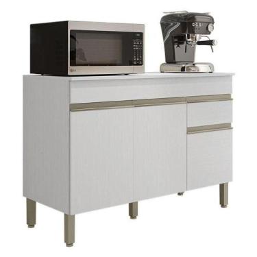 Imagem de Balcão De Pia Line 120 Cm Com Tampo Supremo - Kits Paraná - Kit's Para