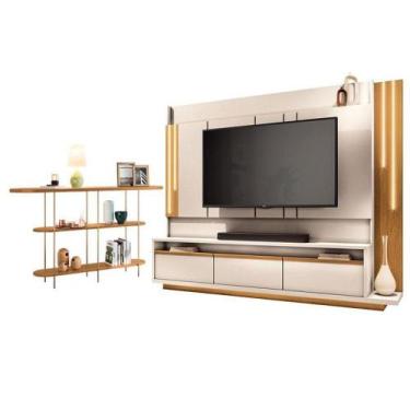 Imagem de Estante Home Theater Montane Off White Cinamomo E Aparador Infinity Ci