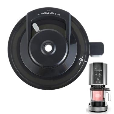 Imagem de Tampa externa da tigela para máquina de sorvete Ninja NC500, tampa de substituição reutilizável Ninja Creami compatível com as séries Ninja NC500/NC501 (sem remo), peças de reposição Ninja Creami