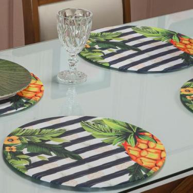 Imagem de Capa de Sousplat Avulso Sala Jantar 35cm Redondo Sem Base Mdf - Enxova