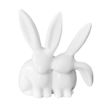 Imagem de Ioensy Estátua de, decoração fofa de, objetos decorativos, estatueta de, escultura de resina para quarto, estante, mesa, sala de estar, Branco