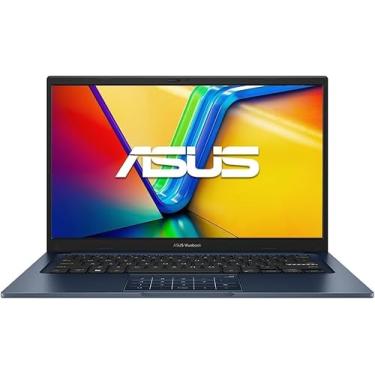Imagem de ASUS Laptop Vivobook FHD de 14 polegadas, processador Intel Core i3-1315U, 8 GB de RAM, SSD de 128 GB, Windows 11 Home, gráficos Intel UHD, Wi-Fi, Bluetooth, azul silencioso, X1404VA-I38128