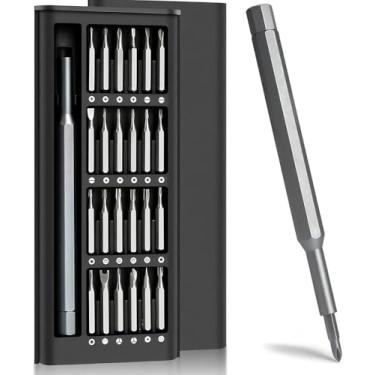 Imagem de Kit Chave de Fenda de Precisão 24 em 1 com Estojo Magnético – Ferramentas Profissionais para Reparo de Celulares, Notebooks, Relógios e Eletrônicos em Geral