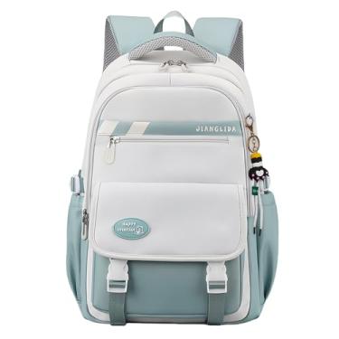 Imagem de VIDOSCLA Mochila infantil para meninas, mochila escolar para meninos, nº 4 cinza e azul, 4# 27Liters, Mochilas de viagem