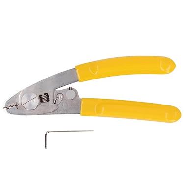 Imagem de Fio Stripper Ferramenta 2 em 1 Aço Inoxidável Alicate Cabo Óptico com Chave Hexagonal para Revestimento De Fibra e Jumper Cama Exterior Descascamento Confortável Punho