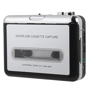 Imagem de Luocute Cassete Portátil para MP3 Converter, USB Cassette Player Recorder Capture Digital Com Fone de Ouvido para PC Laptop CD Music Conversão