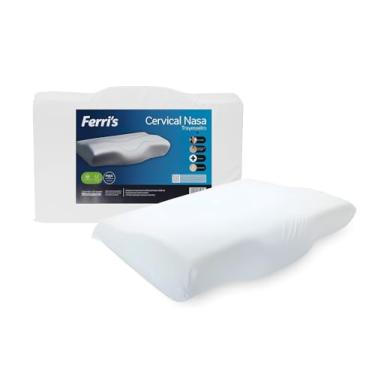 Imagem de Travesseiro Nasa Cervical Ortopédico Master Comfort 50x70-13cm de Altura – Espuma Viscoelástica com Memória, Suporte Ortopédico, Alívio de Pressão, Ideal para Coluna e Conforto Cervical