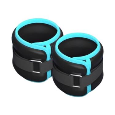 Imagem de oshhni 2 peças de pesos de tornozelo/pulso, alças de peso de perna, adultos, mulheres, homens, algemas, pesos de braço, treinamento de força para corrida, Total 2kg 31cmx12cm