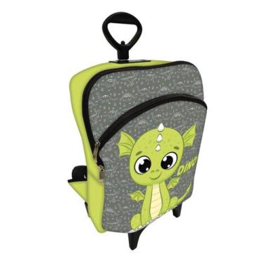 Imagem de Mochila Plus Bolsa Escolar C/ Carinho - Dino - Criarte Presentes