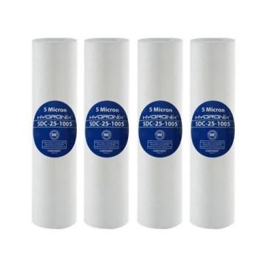 Imagem de 4 Refil Cartucho Polipropileno 10x2.1/2 Hydronix 5 Micras - BR Fish Aq