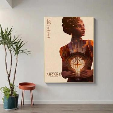 Imagem de Adesivos De Parede Vintage Da Liga Das Legendas Arcane, Impressões Art