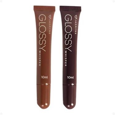 Imagem de Kit Jasmyne Glossy Whisper 2 Brilho Labial: Dusty Rose e Cocoa velvet